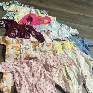 Assorted Kids Pajama Sets preemie newborn 0 to 3